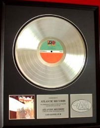 Led Zeppelin II platinum