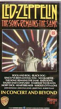 The Song Remains The Same UK vhs PES 61389