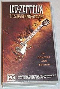 The Song Remains The Same AUS vhs