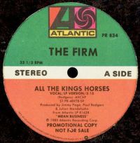 The Firm All The King's Horses USA 12 promo PR 834