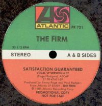 The Firm Satisfaction Guaranteed USA 12 promo PR 721