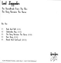The Song Remains The Same promo EU acetate