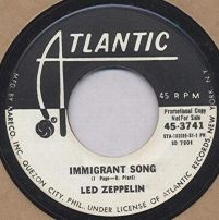 Immigrant Song 45 3741 promo