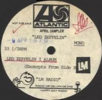 Led Zeppelin I sampler south africa acetate