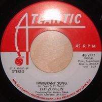 Immigrant Song 45-2777 promo SP